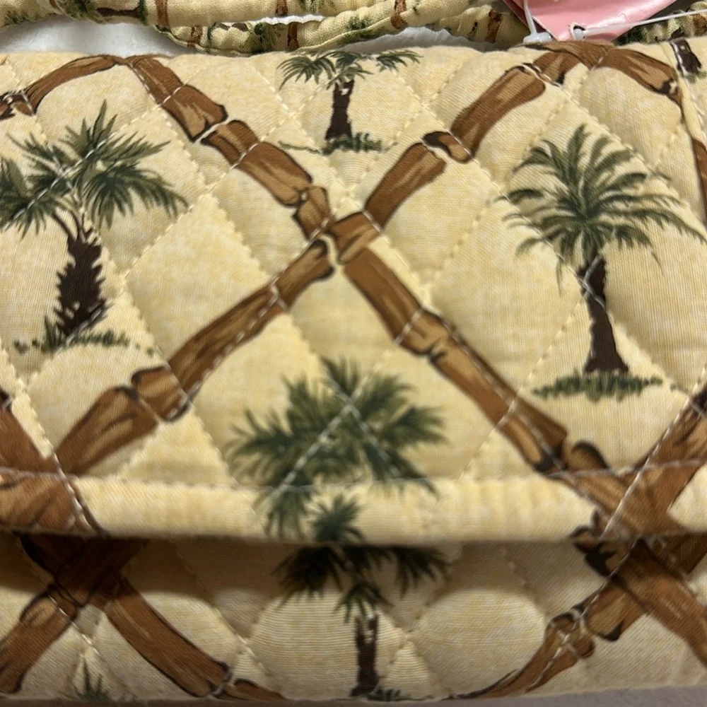 Style-Eyes by Baum Bros. Palm Tree Cotton Crossbody Bag/Wallet